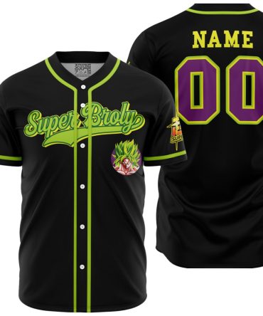Custom Super Broly Baseball Jersey – Anime Fan Personalized Shirt