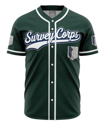 Stylish Survey Corps Baseball Jersey - Anime-Inspired Unisex Sportswear