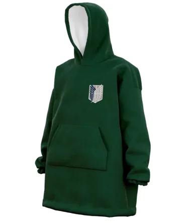 Survey Corps Attack On Titan Hooded Blanket Hoodie