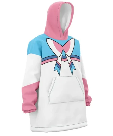 Sylveon Pokemon Hooded Blanket Hoodie