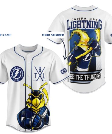 Custom Tampa Bay Lightning Jersey – Personalized Name & Number – Be The Thunder ⚡️