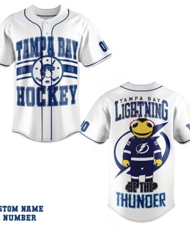 Custom Tampa Bay Lightning Hockey Jersey – Personalize Name & Number – Be The Thunder!