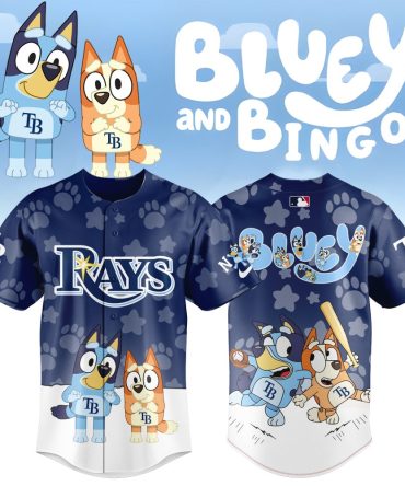 Bluey & Bingo Tampa Bay Rays Jersey – Fun Kids' Baseball Shirt For Fans!