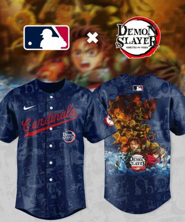 Limited Edition Mlb X Demon Slayer Cardinals Jersey – Anime Fans Must-Have!