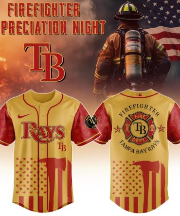 Limited Edition Firefighter Appreciation Jersey – Tampa Bay Rays Tribute Gear