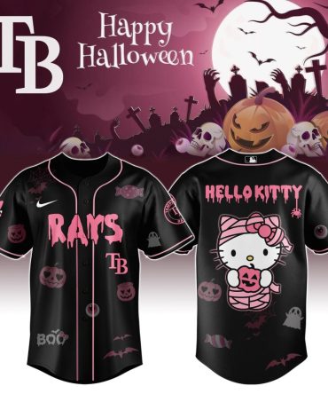 Limited Edition Halloween Hello Kitty Baseball Jersey – Spooky Style For Fans!