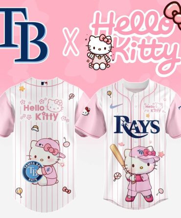Tampa Bay Rays X Hello Kitty Limited Edition Baseball Jersey – Cute Pink Mlb Gear