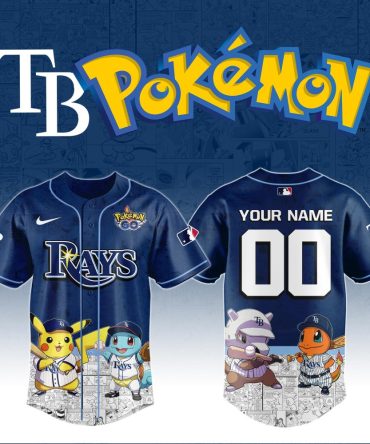 Custom Pokémon X Tampa Bay Rays Jersey – Personalize Your Name & Number!