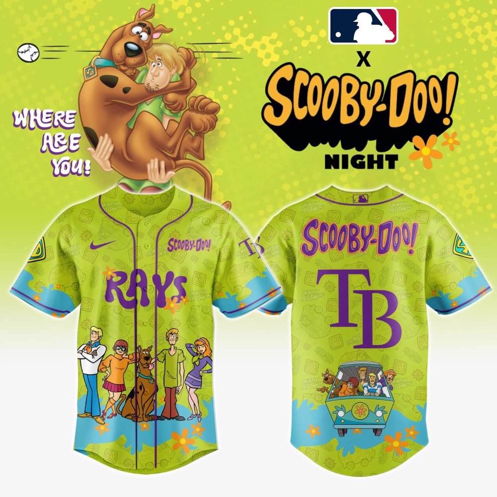 Scooby-Doo X Mlb Rays Jersey – Limited Edition Fan Gear For Scooby Lovers!