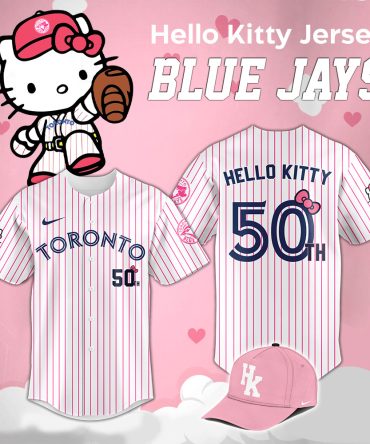 Limited Edition Hello Kitty Toronto Blue Jays 50Th Jersey - Cute & Sporty Fan Gear!