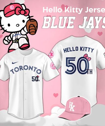 Limited Edition Hello Kitty 50Th Toronto Blue Jays Jersey - Perfect Gift For Fans