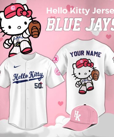 Custom Hello Kitty Blue Jays Jersey - Perfect Gift For Fans!