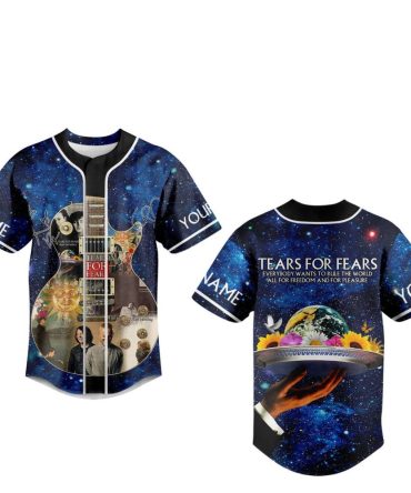 Tears For Fears Cosmic Guitar Jersey - Unique Music Fan Apparel For Men & Women