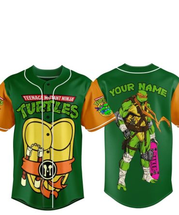 Custom Teenage Mutant Ninja Turtles Baseball Jersey – Personalized Fan Apparel