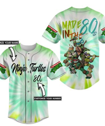 Custom 80S Ninja Turtles Jersey - Personalize Name & Number , Retro Fan Gear