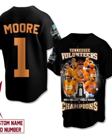 Custom Tennessee Volunteers 2024 Champs Jersey - College World Series Winner Apparel