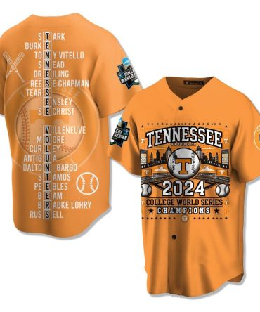 Tennessee 2024 College World Series Champions Jersey - Limited Edition Fan Gear