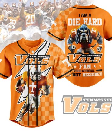 Die Hard Tennessee Vols Fan Jersey - Bold Orange Graphic Tee For Ultimate Supporters