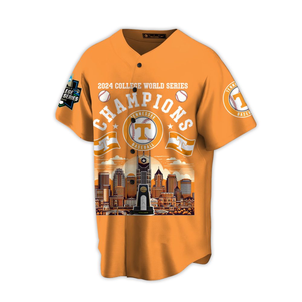 Tennessee Volunteers 2024 College World Series Champions Jersey - Celebrate Victory In Style! - Image 2