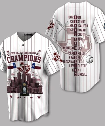 2024 Texas A&M College World Series Champions Jersey - Limited Edition Fan Gear