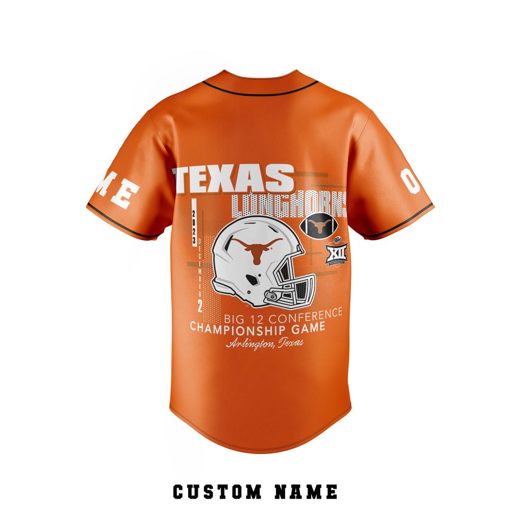 Custom Texas Longhorns Jersey - Big 12 Championship Game Edition - Personalize Your Name! - Image 3