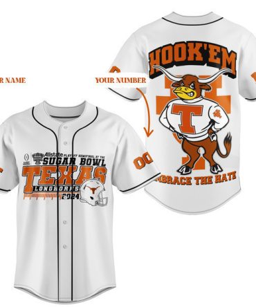 Custom Texas Longhorns Jersey - Personalize Name & Number - Hook 'Em Horns Fan Gear!