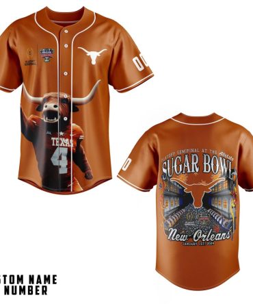 Custom Texas Sugar Bowl Jersey - Personalized Name & Number, Limited Edition Sportswear