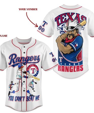 Custom Texas Rangers Baseball Jersey – Personalize Your Name & Number – Perfect Gift!