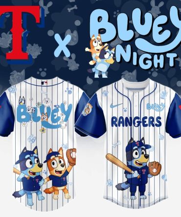Limited Edition Bluey Rangers Baseball Jersey - Kids' Favorite! Perfect Gift For Little Fans