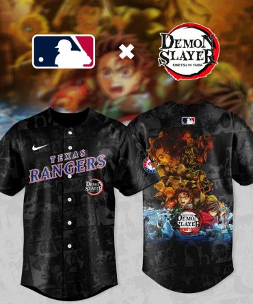 Exclusive Texas Rangers X Demon Slayer Anime Jersey - Limited Edition Mlb Apparel