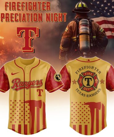 Honor Heroes: Firefighter Appreciation Night Texas Rangers Jersey