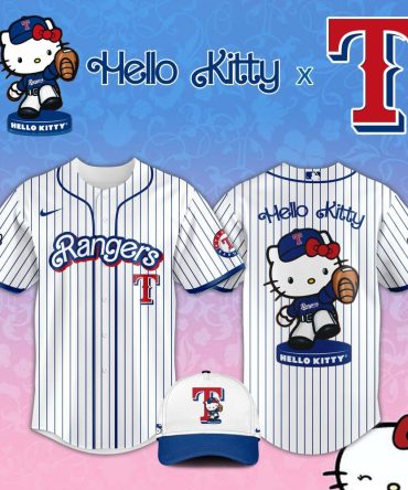 Hello Kitty X Rangers Baseball Jersey – Limited Edition