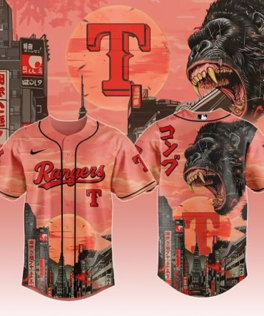 Limited Edition Rangers Jersey - King Kong Design, Tokyo Sunset, Unisex, Breathable Fabric