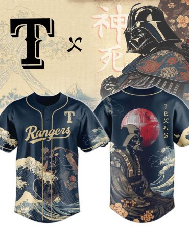 Unique Samurai Baseball Jersey – Texas Rangers X Sci-Fi Fusion Design