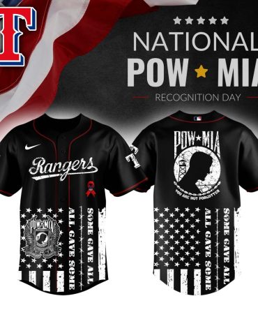 Texas Rangers Pow Mia Tribute Jersey - Honor Veterans With Style & Comfort