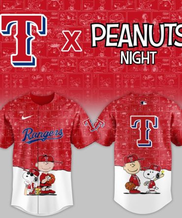 Limited Edition Peanuts X Rangers Baseball Jersey - Celebrate In Style!