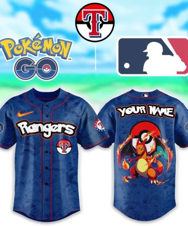 Customizable Pokemon Rangers Mlb Jersey - Unique Charizard Design