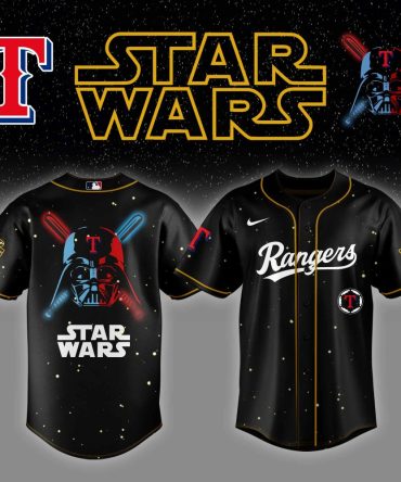 Limited Edition Star Wars Rangers Jersey - Official Mlb Darth Vader Design