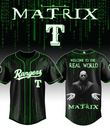 Matrix-Inspired Rangers Jersey - Futuristic Design, Bold Graphics, Unique Fan Gear!