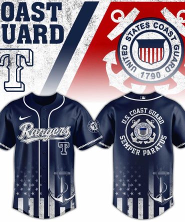 U.S. Coast Guard Rangers Jersey - Stylish Navy Baseball Shirt, Semper Paratus Design, Perfect Gift For Fans!
