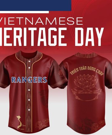 Celebrate Vietnamese Heritage With Limited Edition Rangers Baseball Jersey - Unique Design & Premium Quality!