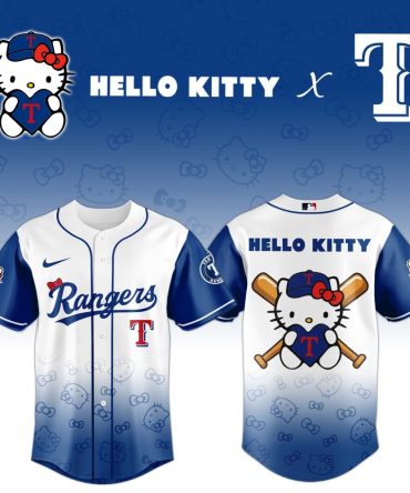 Hello Kitty X Rangers Jersey - Limited Edition Baseball Fans' Must-Have!