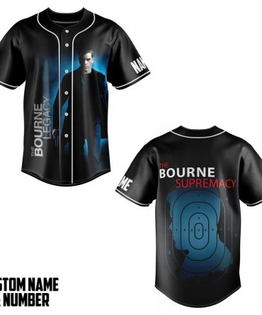 Custom Bourne Legacy Baseball Jersey - Personalized Name & Number, Stylish Fan Apparel