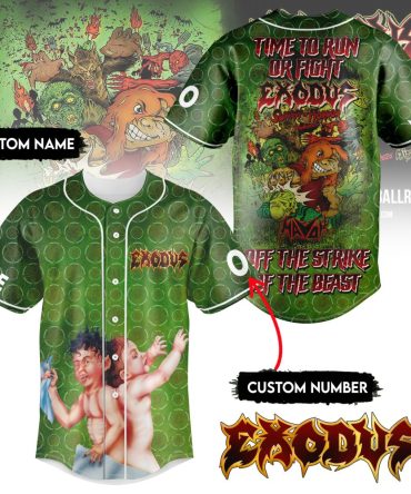 Customizable Exodus Baseball Jersey - Unique Graphic Design & Personalization Options