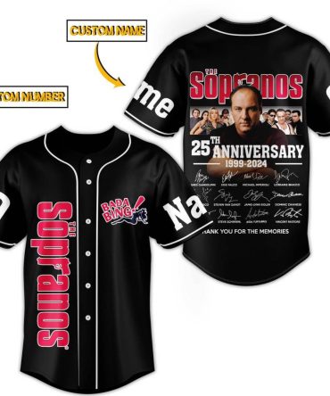 Customizable Sopranos 25Th Anniversary Jersey – Add Name & Number, Limited Edition