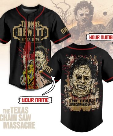 Custom Texas Chainsaw Massacre Baseball Jersey – Personalize Name & Number