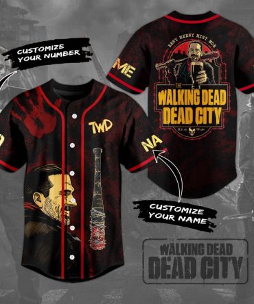 Custom Walking Dead Dead City Baseball Jersey - Personalize Name & Number