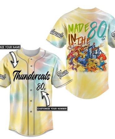 Custom Thundercats 80S Jersey – Personalize Name & Number, Retro Style!