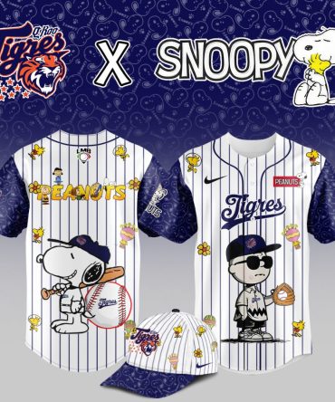 Tigres X Snoopy Limited Edition Baseball Jersey - Peanuts Collection