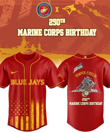 Celebrate 250Th Marine Corps Birthday With Blue Jays Commemorative Jersey - Limited Edition!